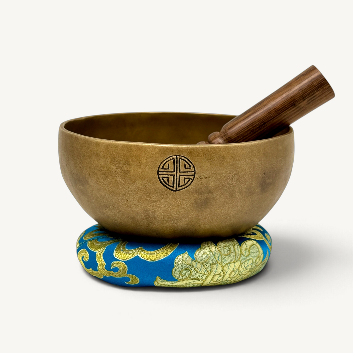 Small Antique Dim Color Handmade Full moon Singing bowl with Om Mane Padme Hum Carving | Handmade From Nepal