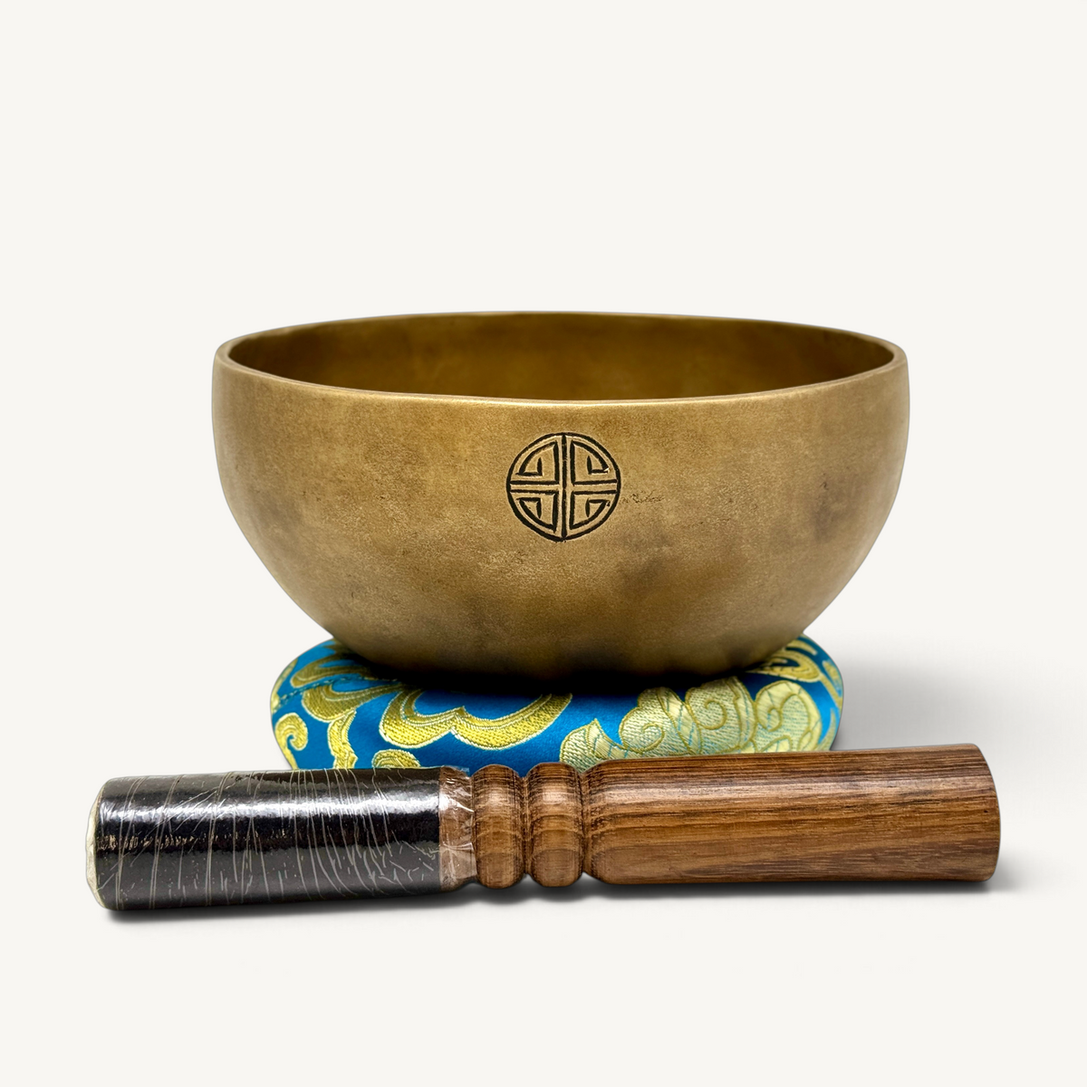 Small Antique Dim Color Handmade Full moon Singing bowl with Om Mane Padme Hum Carving | Handmade From Nepal
