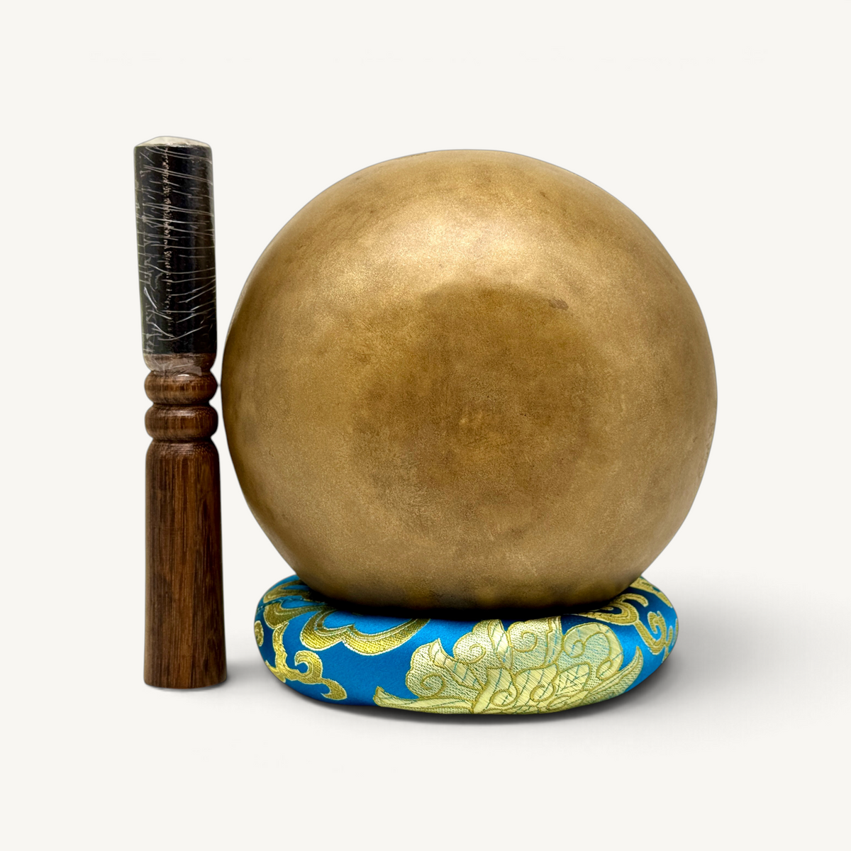 Small Antique Dim Color Handmade Full moon Singing bowl with Om Mane Padme Hum Carving | Handmade From Nepal