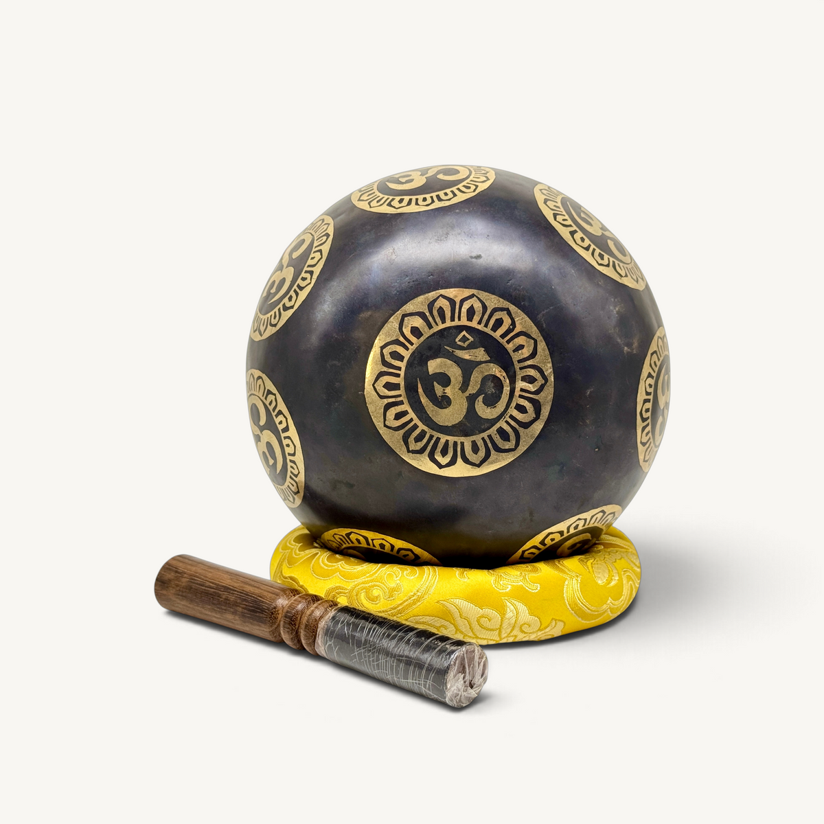 Palm size Handmade Tibetan Singing bowl with Om etching | Best for meditation, Yoga, Sound bath